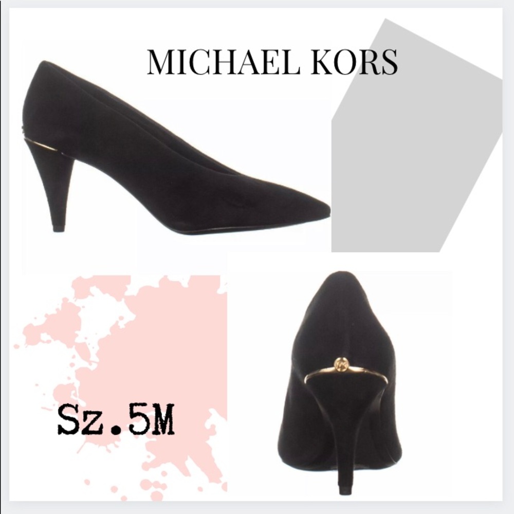 NWB - Michael Kors point toe suede heels
